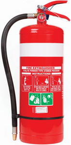 Order In - Fire Extinguisher - Dry Chemical Powder - 9 kg - 80BE - Mild Steel Cylinder - 1345 KPa - 180 x 565 mm - BE - Fireworld