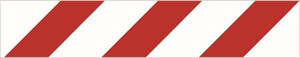Order In - PROSAFE Barrier Tape - Premium - Stripe - Red/White - 75mm x 50m
