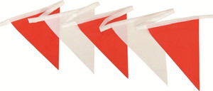 Order In - PROSAFE Safety Bunting Flag - Red/White - 30m