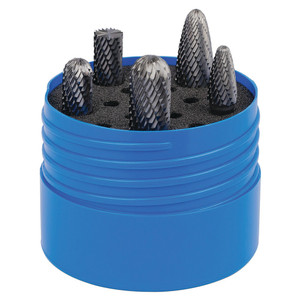 Order In - Sutton Tools  B900SCB5 Bur Set - Carbide - Blue - 3/8inch - (5)