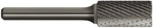 Order In - Sutton Tools Carbide Burr - Double Cut - Cylindrical Shape Square End - 1/4" Shank - 3/8" x 3/4" - 2-1/2" OAL - B200