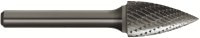 Order In - Sutton Tools Carbide Burr - Double Cut - Tree Shape Pointed End - 1/4" Shank - 3/4" x 1" - 2-3/4" OAL - B205