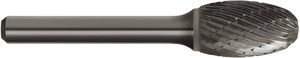Order In - Sutton Tools Carbide Burr - Double Cut - Oval Shape - 1/4" Shank - 5/8" x 1" - 2-3/4" OAL - B203