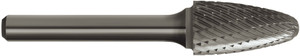 Order In - Sutton Tools Carbide Burr - Double Cut - Tree Shape Radius End - 1/4" Shank - 1/4" x 5/8" - 2" OAL - B204