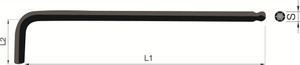 Order In - Ball End Wrenches - Hex Keys - 14mm - Metric - JBS