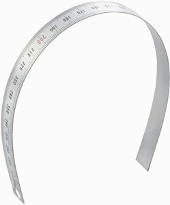 Order In - Single Sided Rule - Flexible - 600 mm - Stainless Steel - 321901 - Toledo