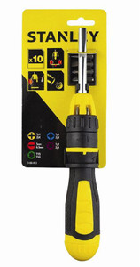 Order In - Stanley - Screwdriver Set - MultiBit Ratcheting - 10-Piece - 0-68-010