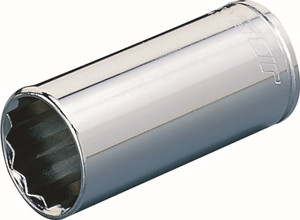 Order In - 3/8" Square Drive Standard Deep Socket - 12 Points - Double Hex - Imperial - 1/2" - SD38-12 - JBS