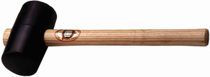 Order In - Thor TH957 Mallet - Rubber Head - Timber Handle - Black - 1050g - 90mm