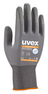 Order In - uvex Phynomic Lite 60040 General Purpose Gloves - Aqua Polymer - Polyamide - Elastance - Knit Wrist Cuff - Grey 9