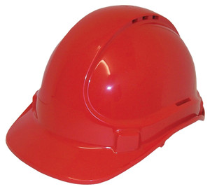 Order In - 3M TA570 7012917629 Hard Hat - Type 1 ABS - Vented - 6 Point Pinlock Suspension - Red