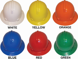 Order In - 3M HH40 7012922312 Hard Hat - Full Brim - Type 1 ABS - Unvented - Metal Lamp Bracket - 6 Point Pinlock - Orange