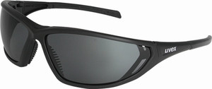 Order In - uvex warrior 9101-062 Safety Glasses - Soft Grip Nose Pads - Black Frame - Anti-Fog Coating - Grey 14% VLT Lens