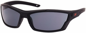 Order In - 3M Bark Hut SNN007CDG 7012874462 Safety Glasses - With Dust Guard - Black Frame - UV Protection - Hard Coating Anti-fog - Clear Lens
