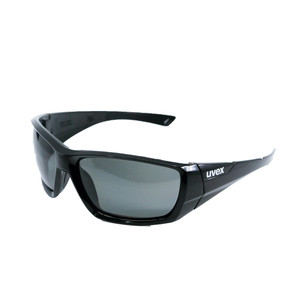 Order In - uvex oceania 9101-093 Safety Glasses - Lightweight Wraparound - Black frame - Anti-Scratch Lens - Polarised - Grey 12% VLT Lens