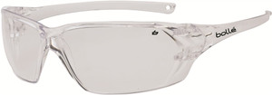 Order In - Bolle Prism 1614401 Safety Glasses - Wrap-Around - Ultra Light Weight - Clear Frame - Anti-Scratch/Anti-Fog - Clear Lens