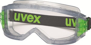 Order In - uvex ultravision 9301-620 Safety Goggles - Transparent  Frame - Closed Cell Foam - Anti-Fog/Anti-Scratch Coating - Clear Lens