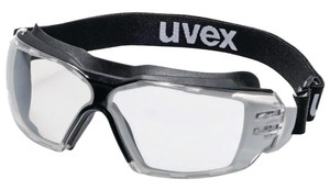 Order In - uvex pheos cx2 sonic 9309-277 Safety Goggles - White/Black Frame - UV400 - Textile Strap - Anti-Fog/Anti-Scratch Coating - 80%+ VLT Clear Lens