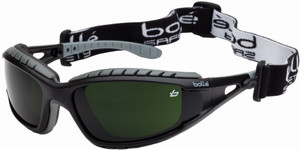 Order In - Bolle Tracker 1652017 Safety Goggles - Welding 5 - Black Frame -Sealed Frame -Nylon Polyester Strap -Anti-Fog/Anti-Scratch Coating -Green Shade 5 Lens