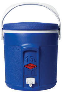 Order In - WILLOW - Round Cooler - With Tap - Plastic - Blue - 15L