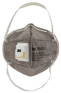 Order In - 3M™ 9542V P2 XY003892821 Flat Fold Particulate Respirator - With Nuisance Level - Organic Vapour Relief - Box of 20