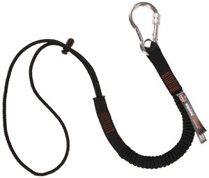 Order In - Ergodyne Squids 3105 19005 Tool Lanyard - Single Carabiner - Black - 6.8kg