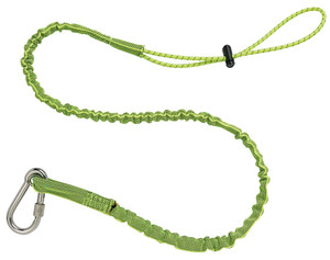 Order In - Ergodyne Squids® 3101 19017 Tool Lanyard - With Single Stainless Steel Carabiner - Extended - High Visibility Lime - 6.8kg