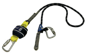 Order In - 3M DBI-SALA Force2™ Z11204545CR 70007929956 Adjustable Shock Absorbing Lanyard - Kernmantle Rope - Cut Resistant - Single Tail - Navy Blue