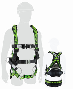 Order In - Miller Full Body Tower Worker's Harness - Polyester - Medium/Large - M1020225 - AirCore™