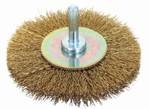 Order In - SIT GG83BRS Brass Crimped Wire Wheel Brush - 80 X 12 X 6mm