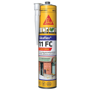 Order In - Sika 641582 Sikaflex® 11FC+ Multipurpose Construction Adhesive Sealant - Polyurethane - Cartridge - Grey - 300ml