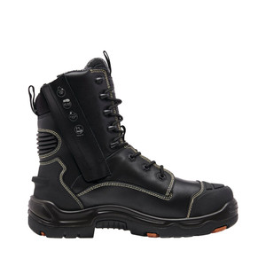 Order In - King Gee K27996 Men's Onyx 8Z Safety Boot - Metguard - Puncture Resistant - Kevlar Thread - Leather - Black