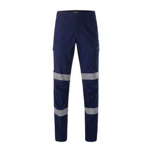 Order In - King Gee K53013 Men's Workcool Pro Cuff Pant - Reflective - Ripstop - Cotton/Elastene - Stretch - Vented - Navy