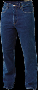 Order In -  King Gee Men's Stretch Denim Work Jeans - Indigo Denim With Elastane - Stonewash - K03390