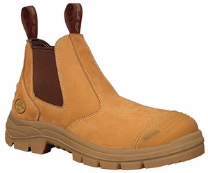 Order In - Oliver - Safety Boots - Anti-Static - Elastic-Sided - Nubuck Leather - AT 55-322 - Wheat