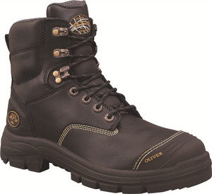 Order In - Oliver - Safety Boots - Lace Up - Zip - 55-345Z - Black