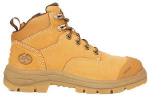 Order In - Oliver 55-330Z Boot - Safety Lace Up Zip - 130mm - Wheat