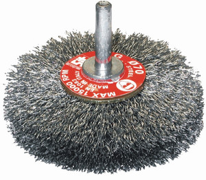 Order In - SIT 3146 Steel Crimped Wire Wheel Brush - 25 X 5 X 6mm