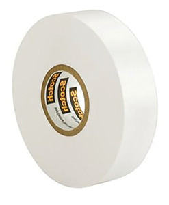 Order In - Scotch 80610833982 Electrical Tape 35 - Premium Vinyl - Professional Use - White - 19mm x 20m