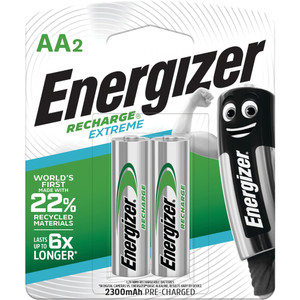 Order In - Energizer NH15BP2T Battery - Recharge Extreme - AA - Pack of 2