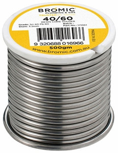 Order In - Consolidated Alloys SR50501.22 50/50 Tin Resin Core Solder Wire - 1.2mm - 500g