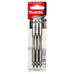 Makita SQ2 x 110mm Torsion Screwdriver Bits - Double Ended - 3 Pack