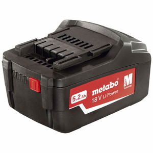 Metabo 18V Starter Pack, 2 x 5.2Ah 