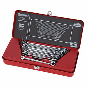 Sidchrome Spanner Set Ratcheting Metric 10 Piece