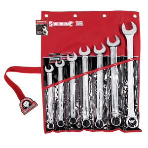 Sidchrome 7 Piece Metric Ring & Open End Spanner Set - 22209
