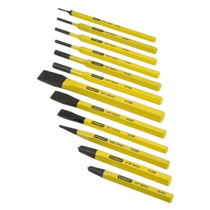 Stanley 12 Piece Punch and Cold Chisel Set - 16-299