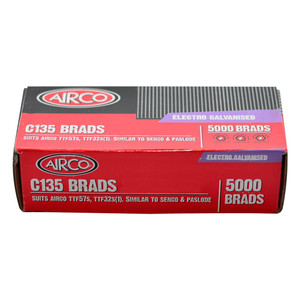 Airco 25mm C1 Series (18 Gauge) Brads Box of 5000