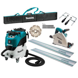 Order In - Makita 165mm (7") Plunge Cut Circular Saw & M-Class Dust Extraction Combo - SP6000JT2X-VC42MX2