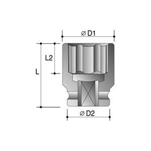 Action Impact Socket 6 Point Deep 3/4" x 1-5/16"