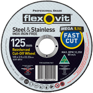 Flexovit Cut Off Wheel Metal Fast Cut A36S Flexovit Cut Off Wheel Metal Fast Cut A36S